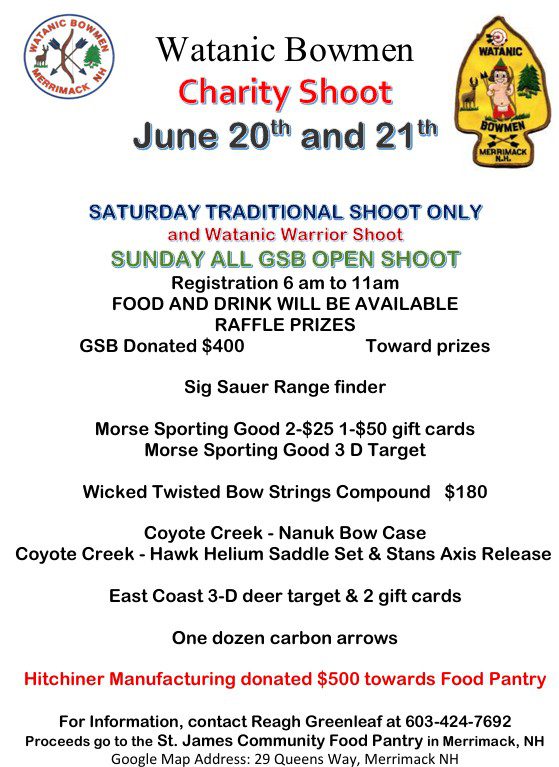 Watanic Charity Shoot 2026 Flyer